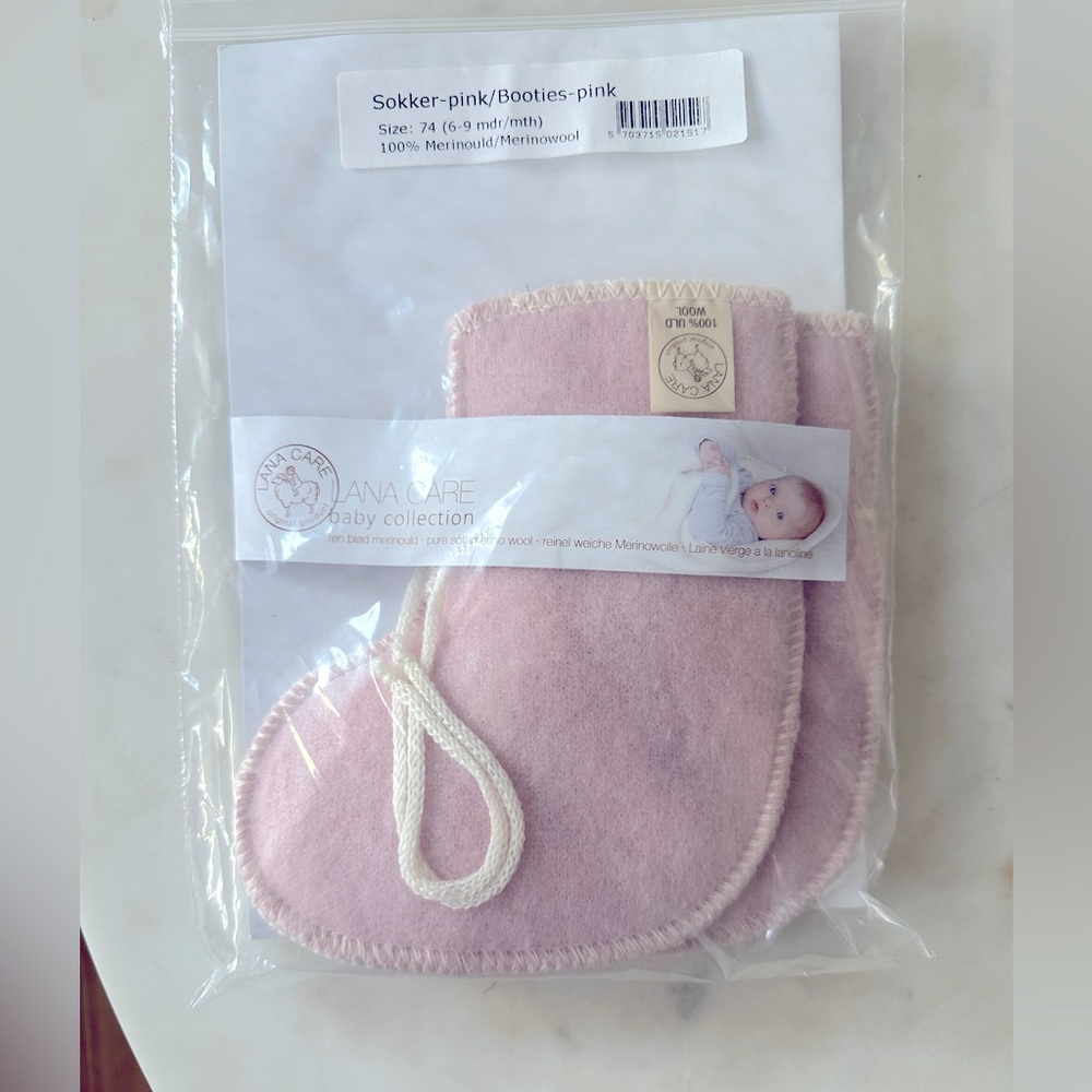 Lana Care Wool Pink Booties
